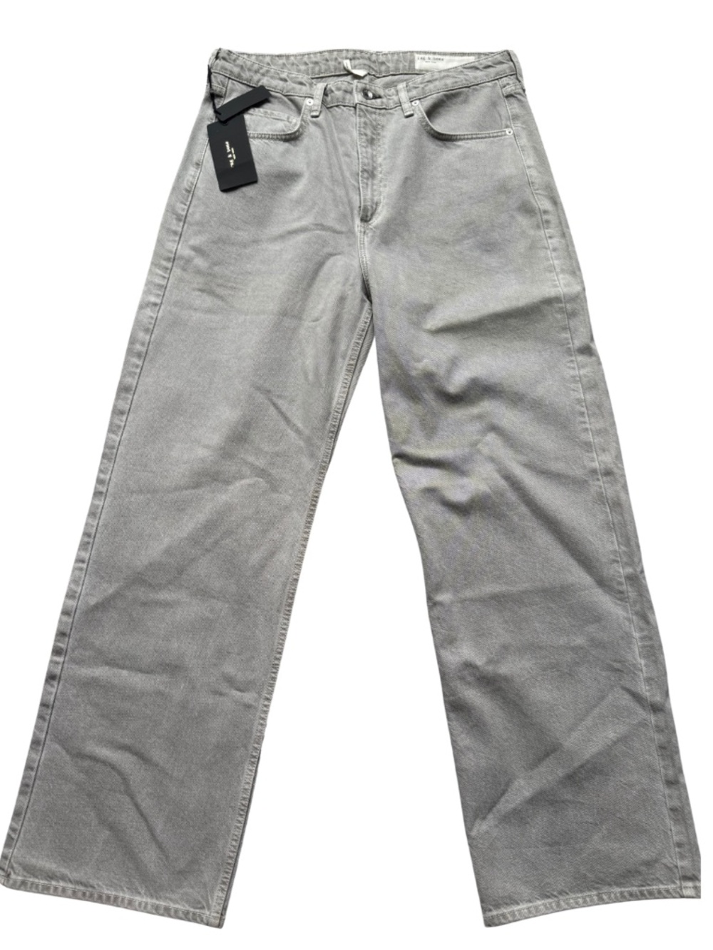 rag & bone Logan Mid-Rise Wide Leg Jeans Featherweight Size 30 NWT